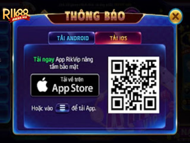 Hướng dẫn tải app Rik88