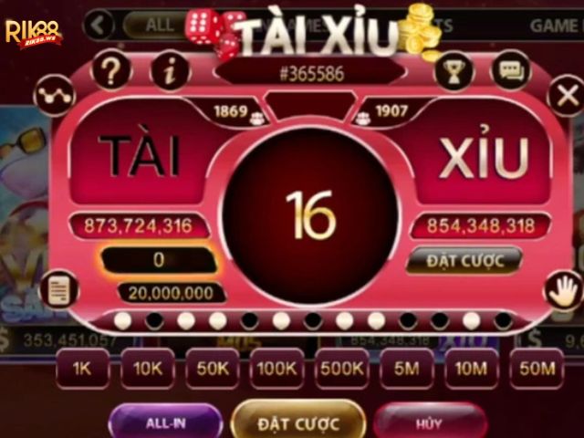 Quy luật trong Tài Xỉu Rik88