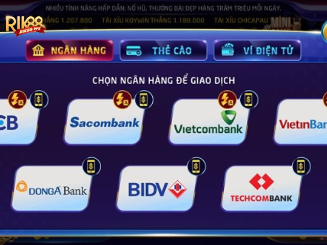Rút qua ngân hàng