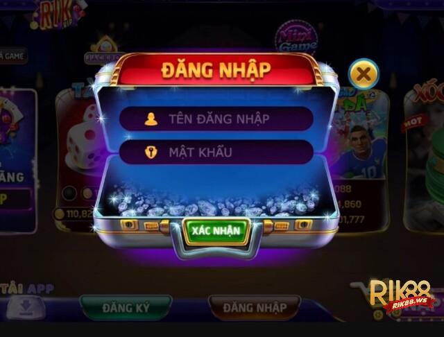 Tiến hành đăng nhập website trang chủ Rik88